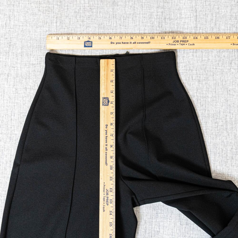 RIPLEY RADER Black Ponte Knit Long Wide Leg Pant size 4 (Large) - Picture 8 of 11